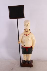 Cook with Chalkboard 4' Tall