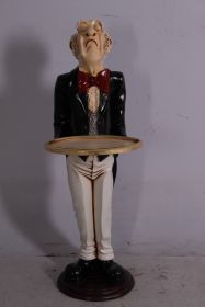 Uppity Connoisseur Butler with Tray 37 Inch Tall