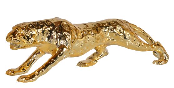 Standing Gilt Leopard 22 Inches Long