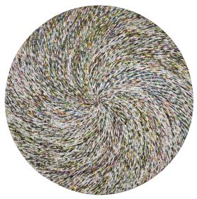 quilled Cyclone 48 Inch Round Wall Art
