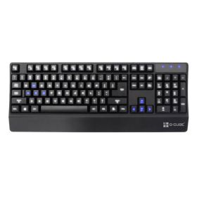A4tech GKL-58 G-Cube Illuminate Light Gaming Computer Keyboard&#44; Blue & White