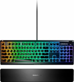 Apex 3 Wired Gaming Keyboard with RGB Back Lighting - Black
