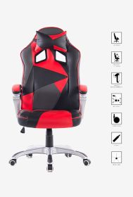 GameFitz GF-2002 Gaming Chair&#44; Black & Red