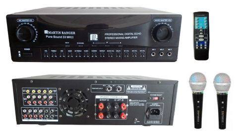 Martin Ranger Pure-Sound 33 MKII 700 watt Pure Sound 33 Mkii Digital Echo Mixing Karaoke Amplifier with 3D Sound Enhance