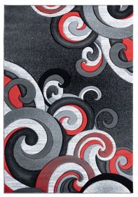 5 ft. 3 in. x 7 ft. 6 in. Bristol Rhiannon Red Rectangle Area Rug