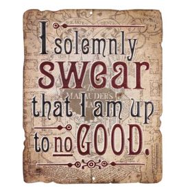 Harry Potter 90149790-S I Solemnly Swear Embossed Tin Sign