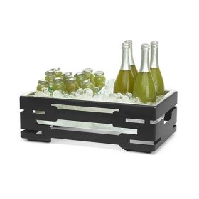 Rosseto SM244 Multi Chef 7 in. Black Matte Cooler with Acrylic Ice Housing