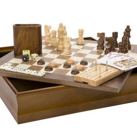 Hey Play 12-HY2691 7 In 1 Classic Combo Game - Chess&#44; Checkers & Cribbage