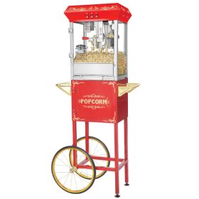Great Northern Popcorn 83-DT5631 6097 Red Foundation Popcorn Popper Machine Cart - 8 oz