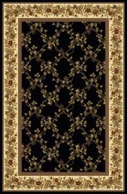 1427-1723-BLACK Noble Rectangular Black Transitional Italy Area Rug&#44; 7 ft. 9 in. W x 11 ft. 6 in. H