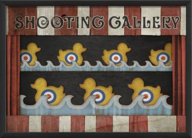 The Artwork Factory 18865 Shooting Gallery Circus Ready to Hang Artwork