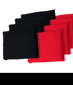 Black and Red Cornhole Bags&#44; Set of 8