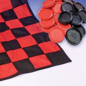 US Toy Company  Checkboard Rug Set